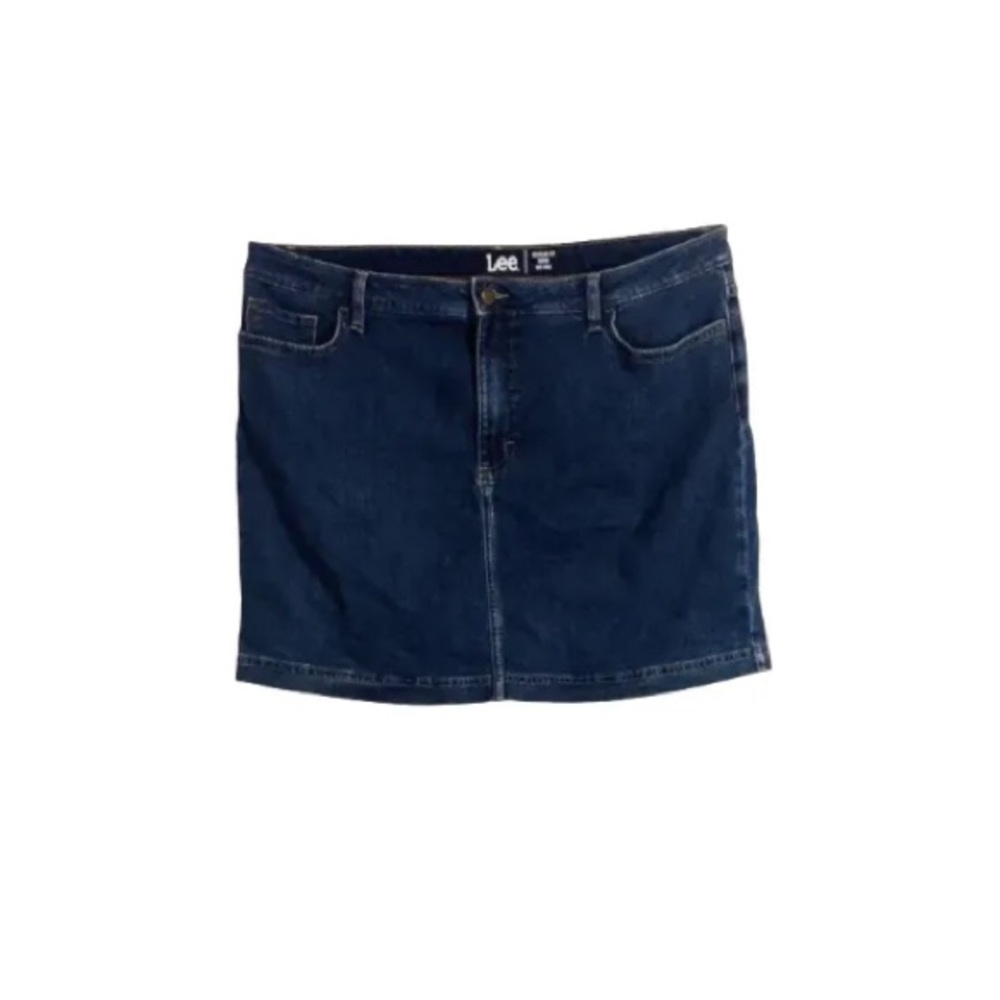 Lee Women's Denim Midi Skort - Blue